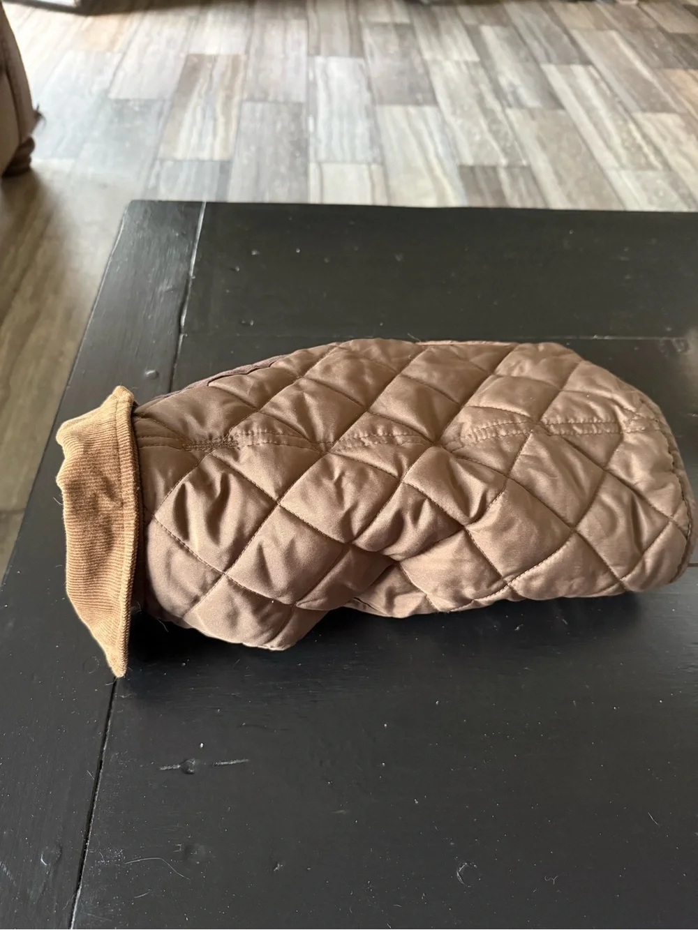 Eddie Bauer Brown Quilted Dog Jacket